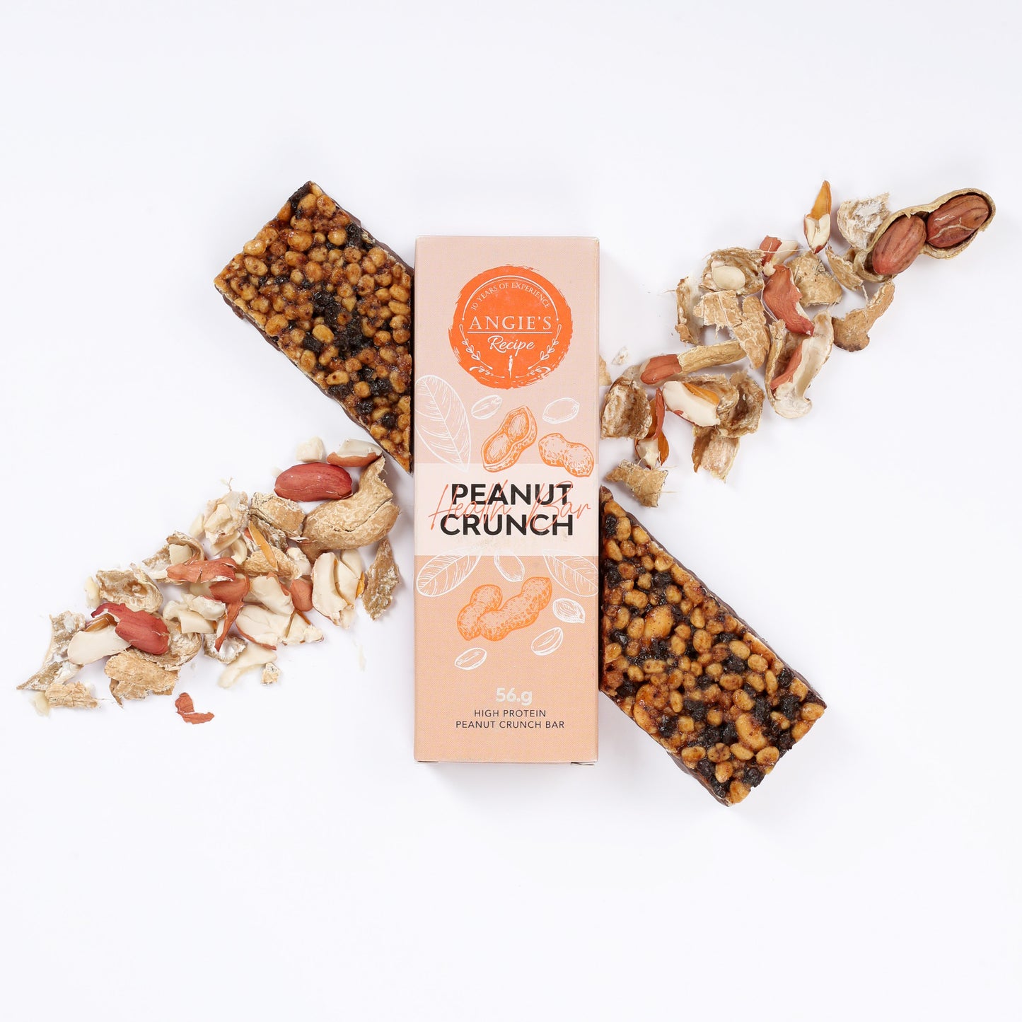 High-protein crisp bar - Peanut crunch