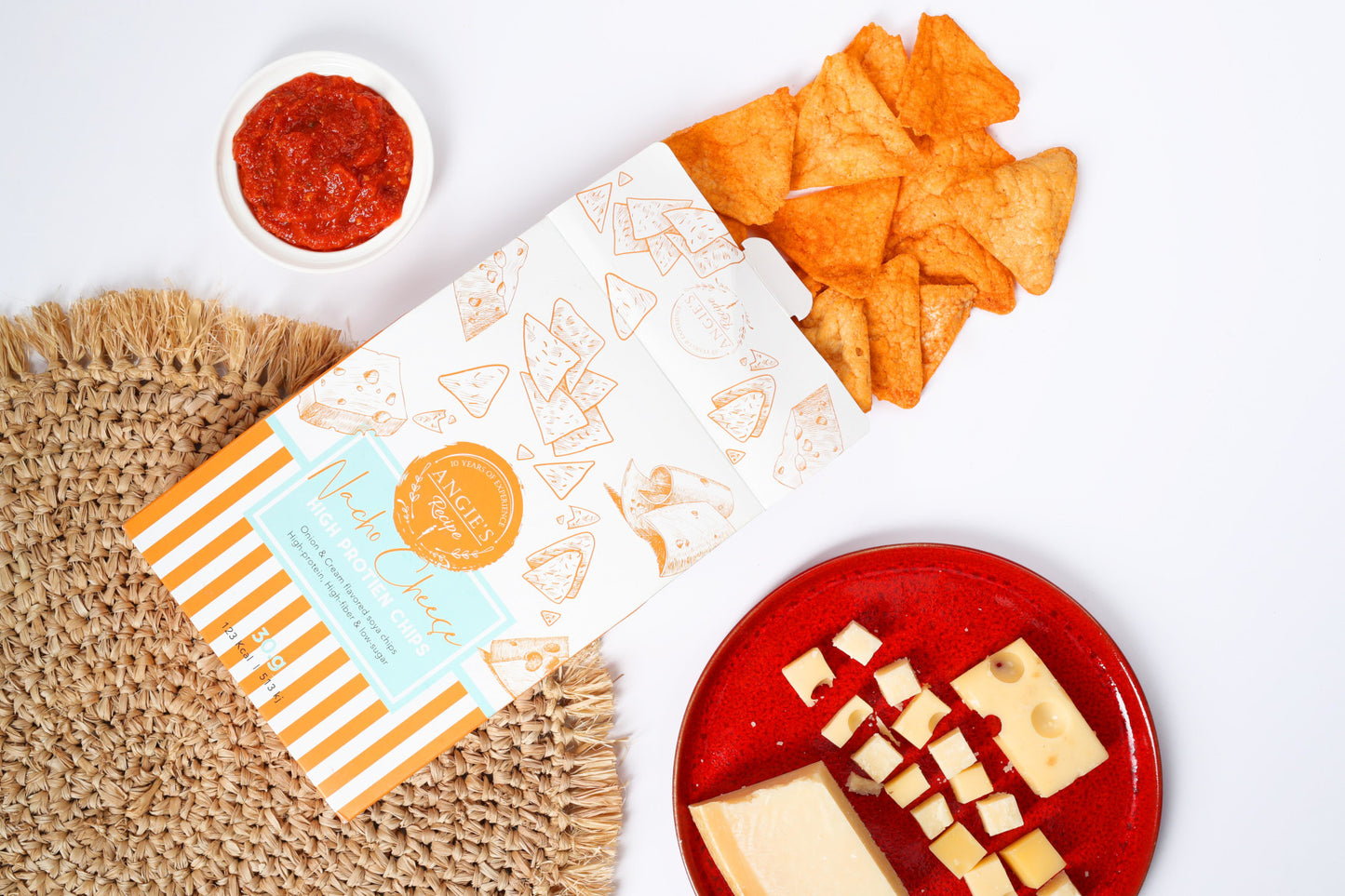 High-protein chips Nacho Cheese