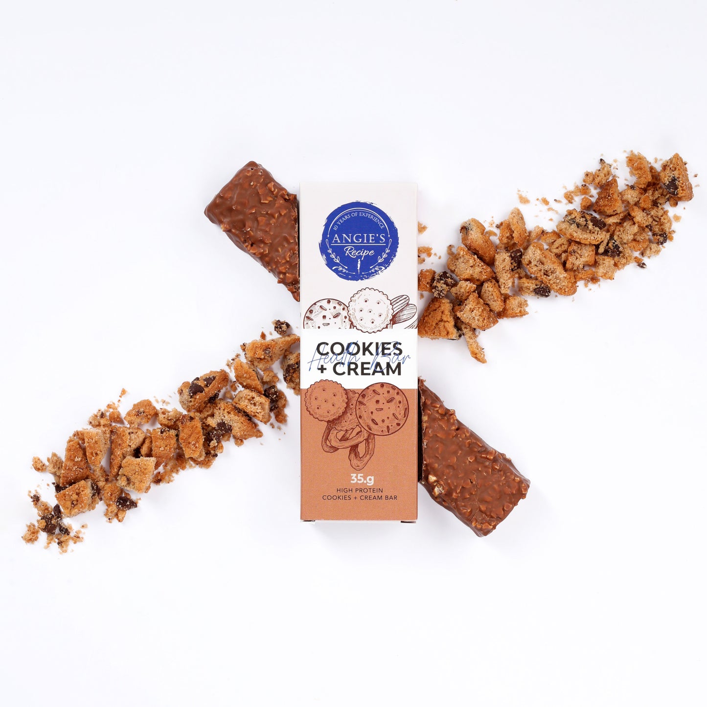 Високопротеинов бар - Бисквити и сметана