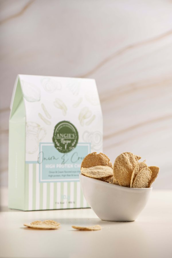 High-protein chips Onion & Cream