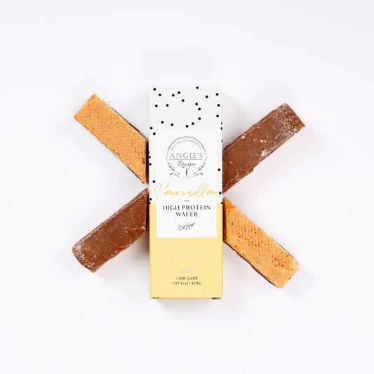 High-protein vanilla wafer