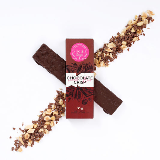 High-protein chocolate crisp bar